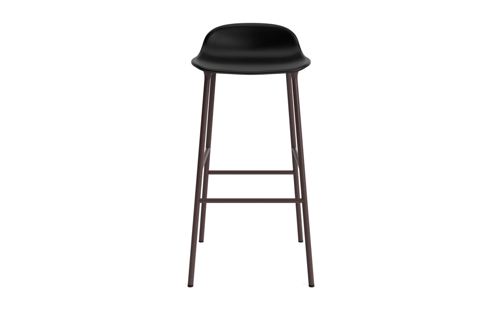 Form Barstuhl 75 cm gepolstert Stahl braun Ultra in Ultra 41599 präsentiert im Onlineshop von KAQTU Design AG. Barstuhl ist von Normann Copenhagen
