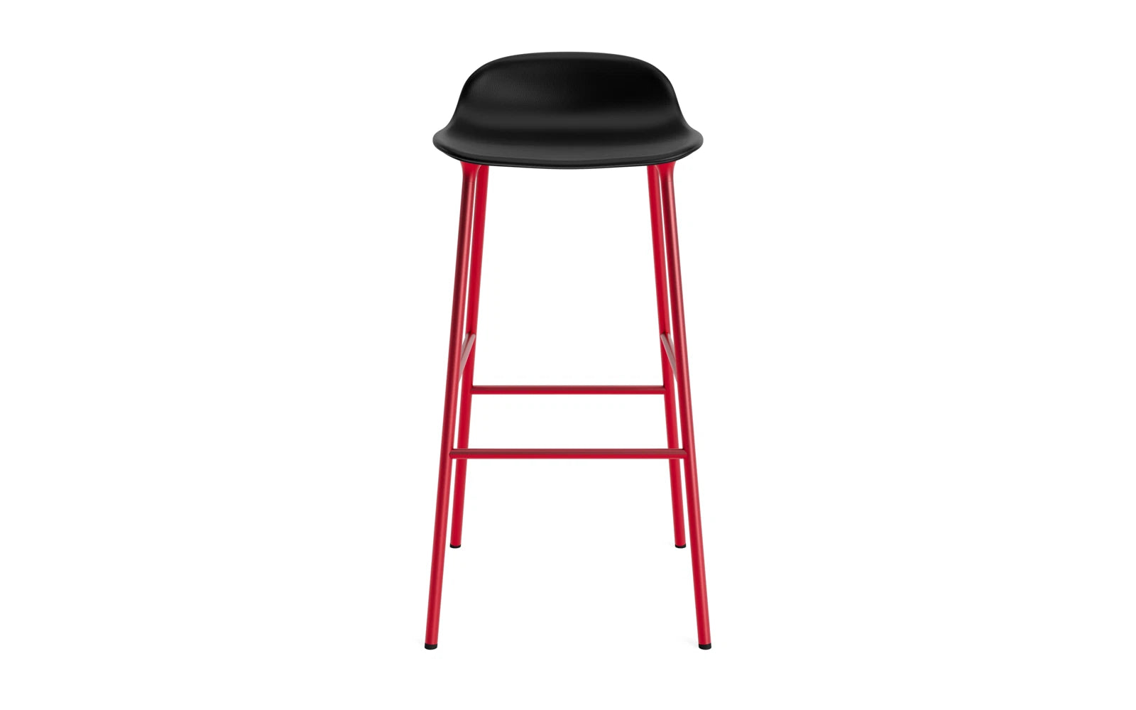 Form Barstuhl 75 cm gepolstert Stahl leuchtendes rot Ultra in Ultra 41599 präsentiert im Onlineshop von KAQTU Design AG. Barstuhl ist von Normann Copenhagen