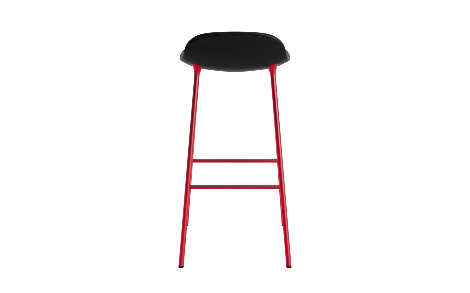 Form Barstuhl 75 cm gepolstert Stahl leuchtendes rot Ultra in Ultra 41599 präsentiert im Onlineshop von KAQTU Design AG. Barstuhl ist von Normann Copenhagen
