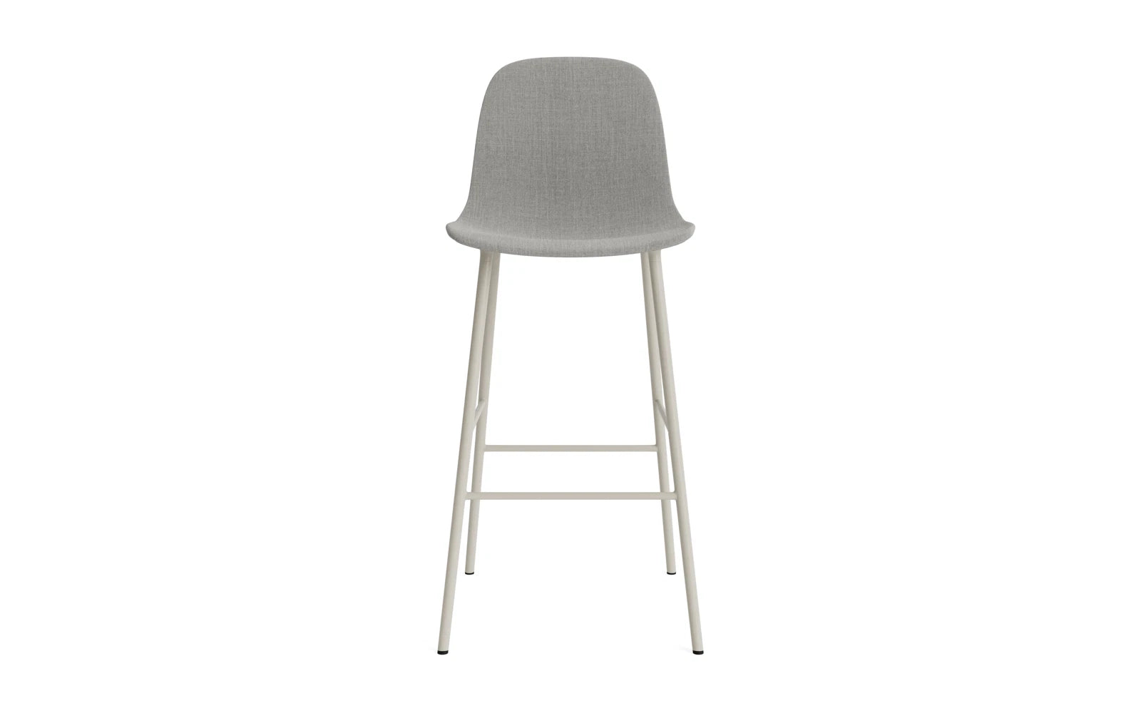 Form Barstuhl 75 cm gepolstert Hellgrau Stahl Remix in Remix 133 präsentiert im Onlineshop von KAQTU Design AG. Barstuhl ist von Normann Copenhagen