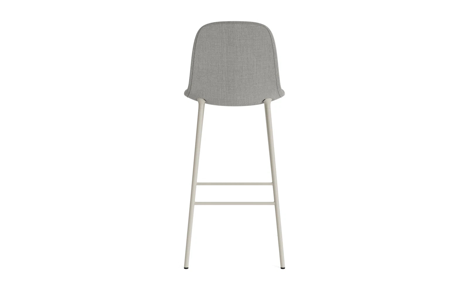 Form Barstuhl 75 cm gepolstert Hellgrau Stahl Remix in Remix 133 präsentiert im Onlineshop von KAQTU Design AG. Barstuhl ist von Normann Copenhagen
