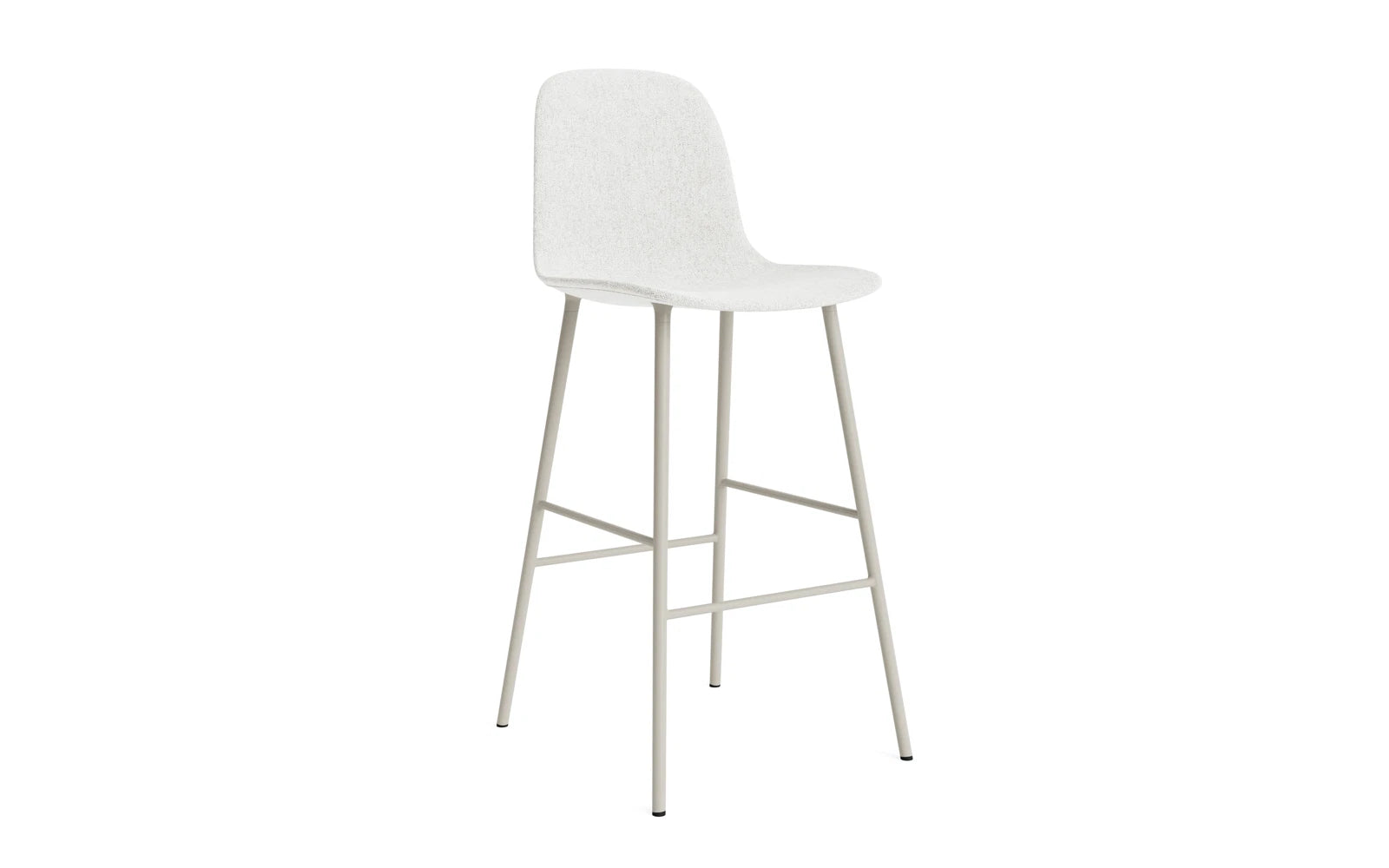 Form Barstuhl 75 cm gepolstert  Hellgrau Stahl Hallingdal in Hallingdal 110 präsentiert im Onlineshop von KAQTU Design AG. Barstuhl ist von Normann Copenhagen