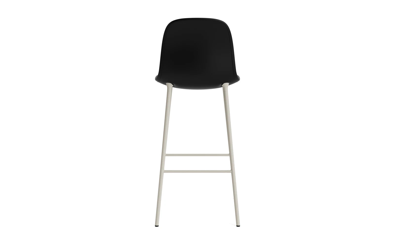Form Barstuhl 75 cm gepolstert Hellgrau stahl/Ultra leder in Ultra 41599 präsentiert im Onlineshop von KAQTU Design AG. Barstuhl ist von Normann Copenhagen