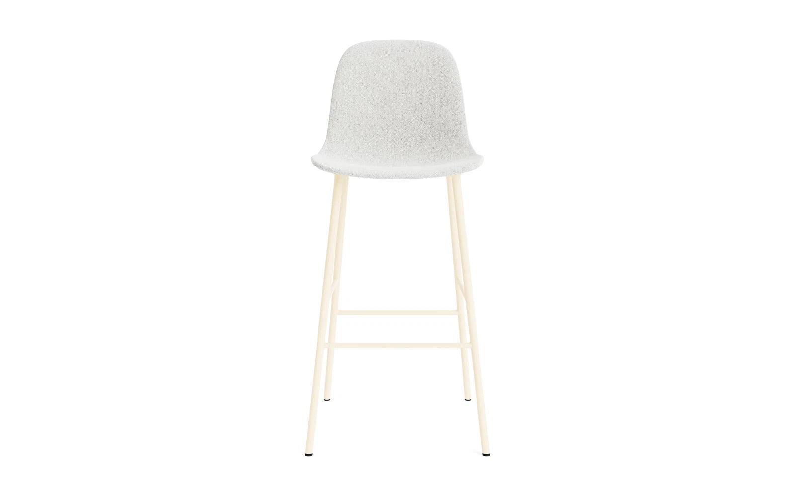 Form Barstuhl 75 cm gepolstert  Creme Stahl Hallingdal in Hallingdal 110 präsentiert im Onlineshop von KAQTU Design AG. Barstuhl ist von Normann Copenhagen