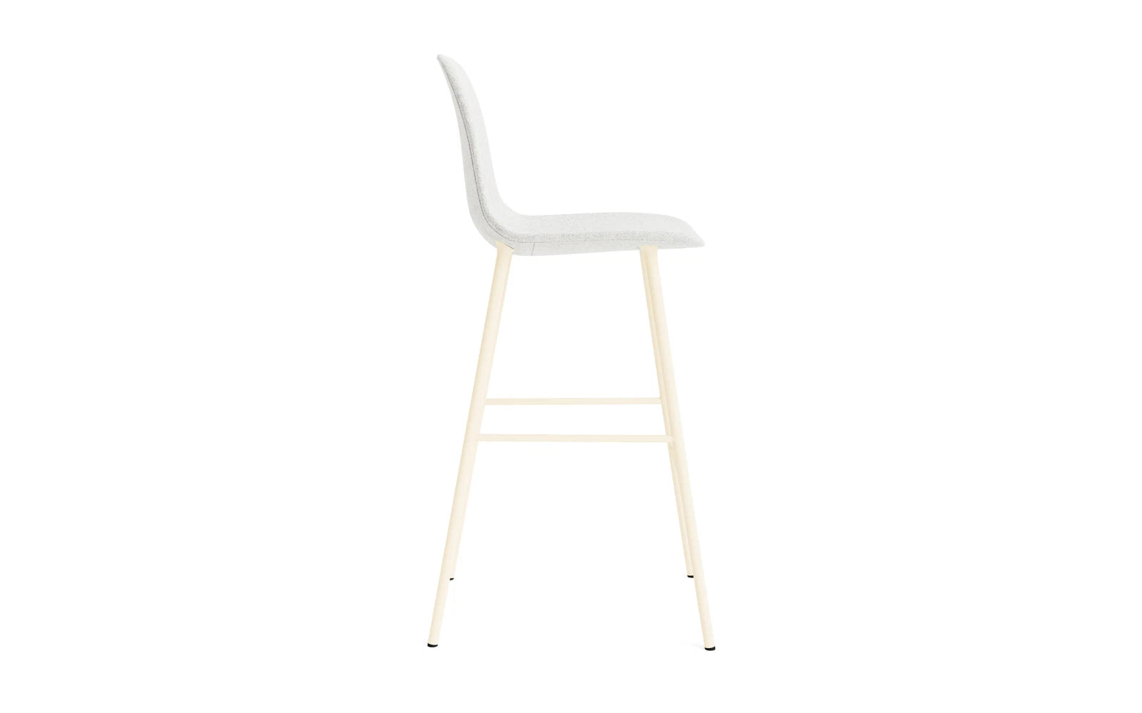 Form Barstuhl 75 cm gepolstert  Creme Stahl Hallingdal in Hallingdal 110 präsentiert im Onlineshop von KAQTU Design AG. Barstuhl ist von Normann Copenhagen
