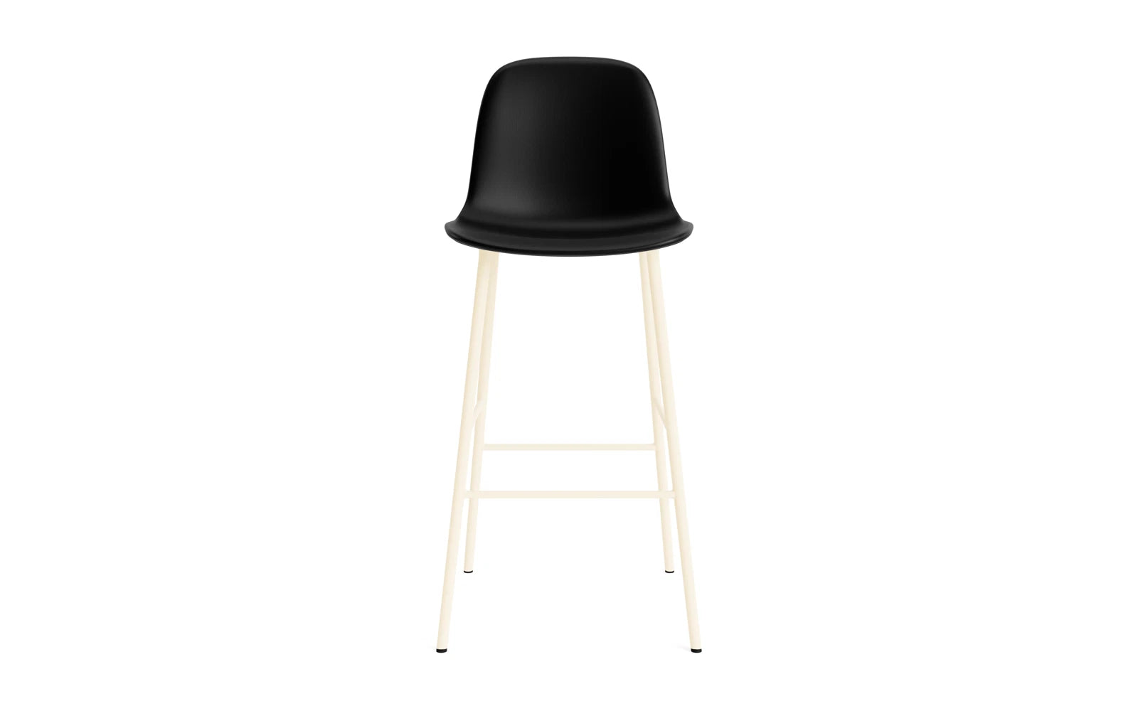 Form Barstuhl 75 cm gepolstert Creme stahl/Ultra leder in Ultra 41599 präsentiert im Onlineshop von KAQTU Design AG. Barstuhl ist von Normann Copenhagen