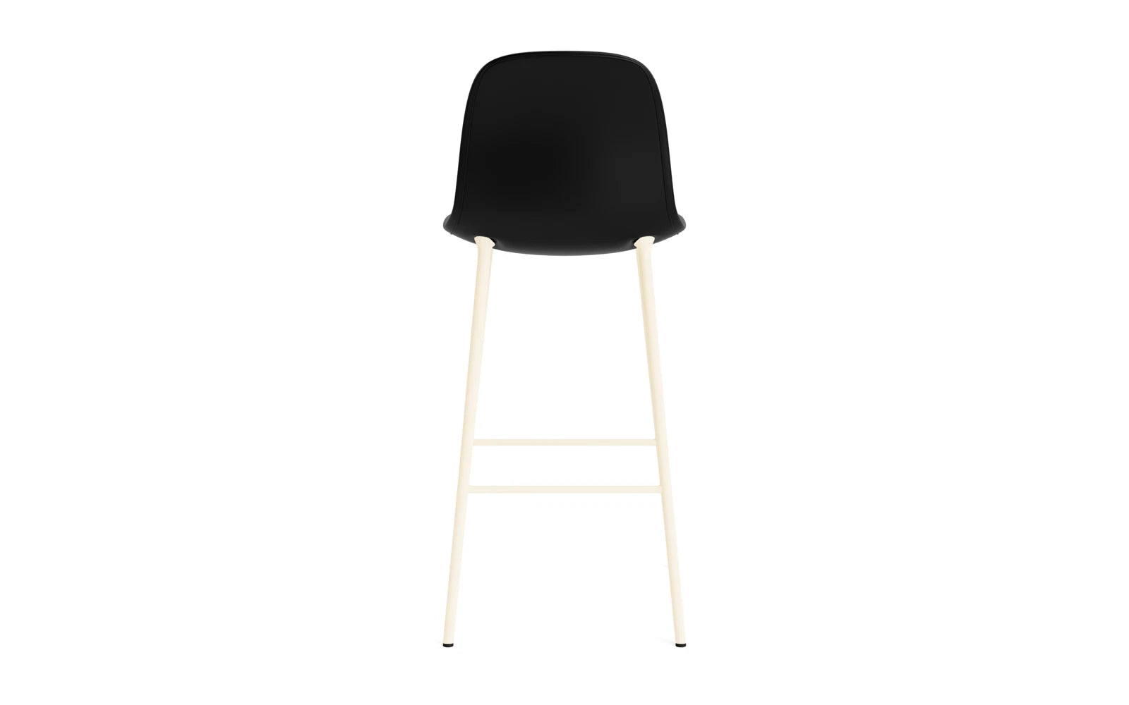 Form Barstuhl 75 cm gepolstert Creme stahl/Ultra leder in Ultra 41599 präsentiert im Onlineshop von KAQTU Design AG. Barstuhl ist von Normann Copenhagen