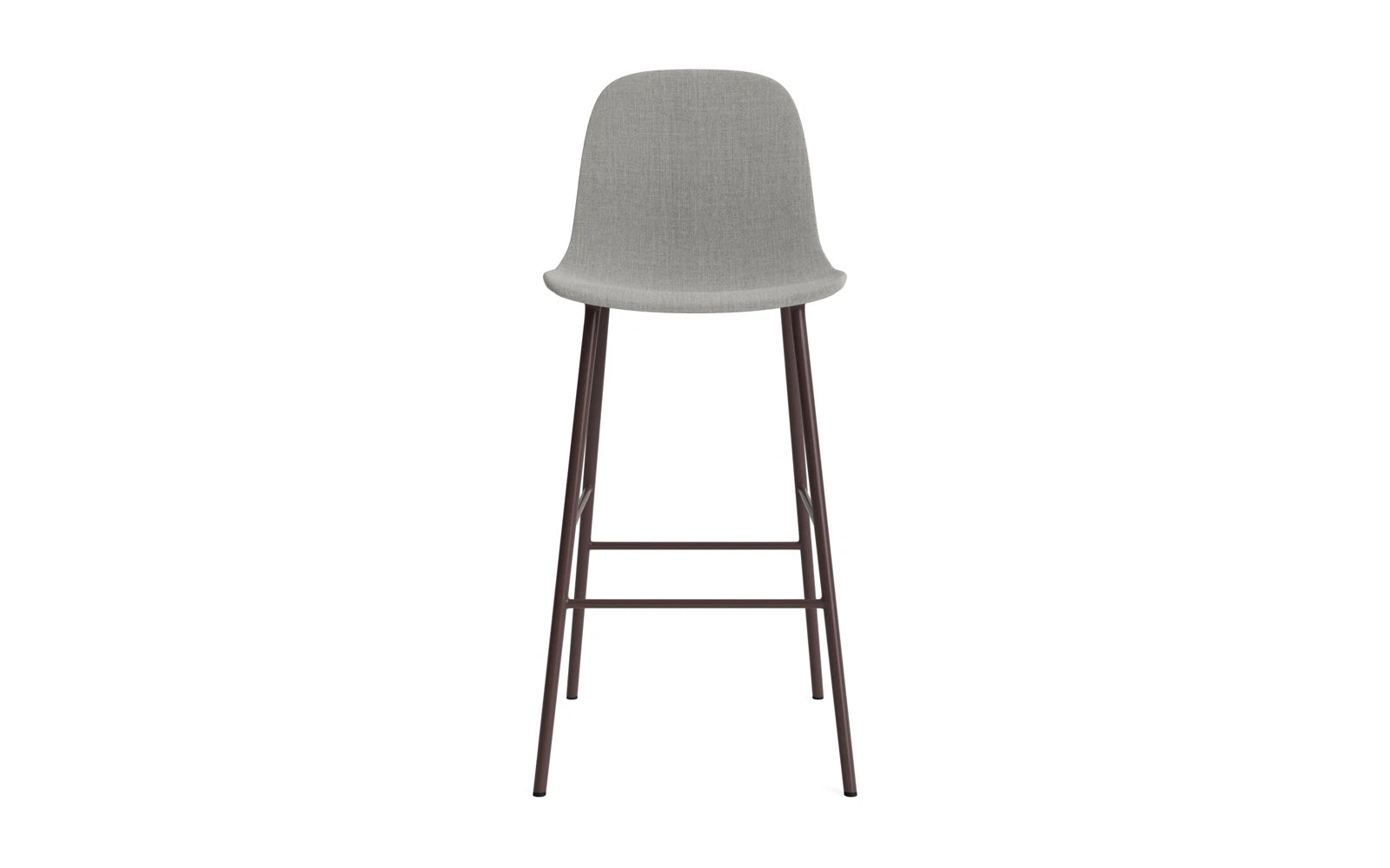 Form Barstuhl 75 cm gepolstert Braun Stahl Remix in Remix 133 präsentiert im Onlineshop von KAQTU Design AG. Barstuhl ist von Normann Copenhagen