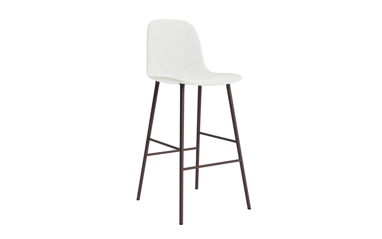 Form Barstuhl 75 cm gepolstert  Braun Stahl Hallingdal in Hallingdal 110 präsentiert im Onlineshop von KAQTU Design AG. Barstuhl ist von Normann Copenhagen