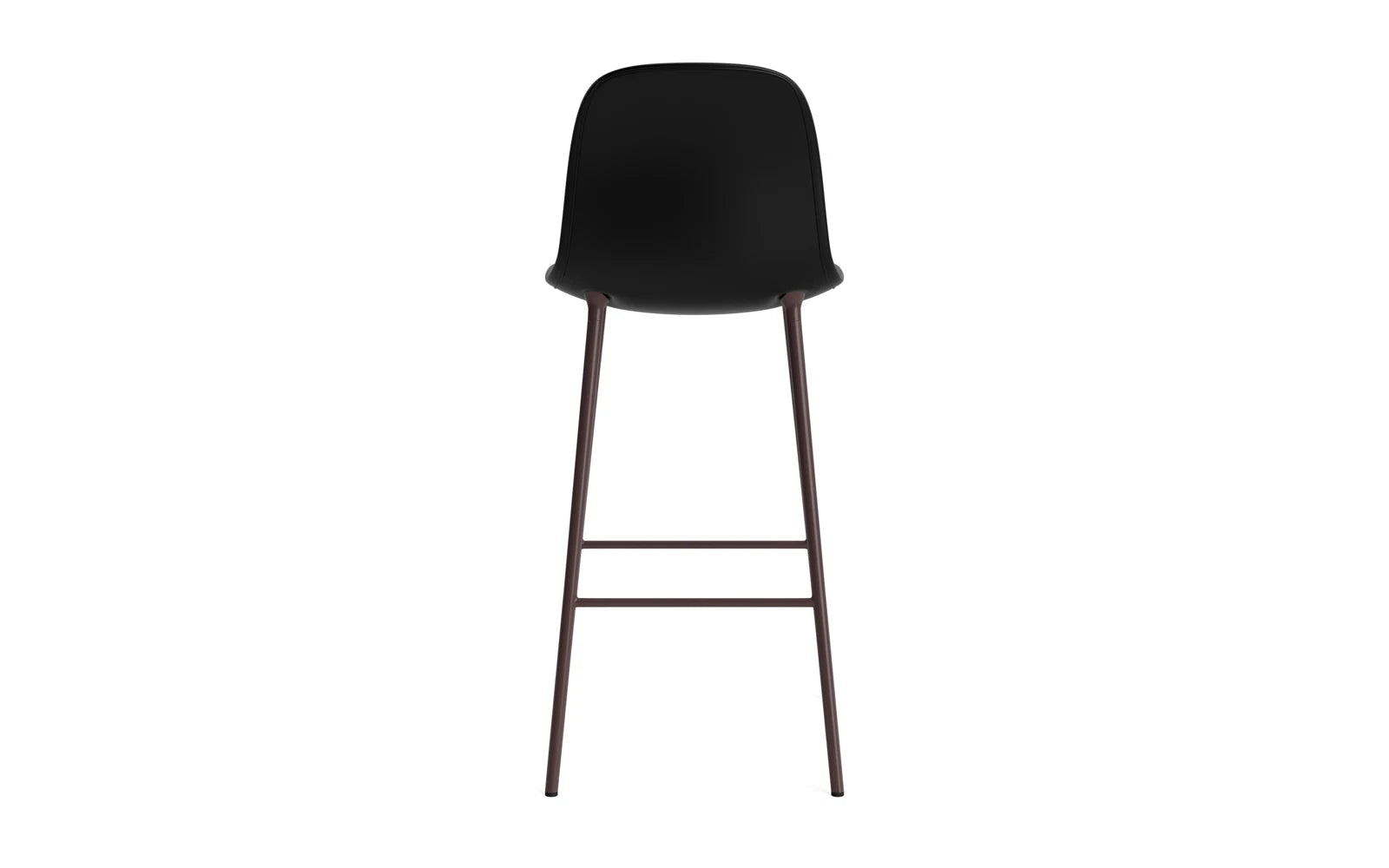 Form Barstuhl 75 cm gepolstert Braun stahl/Ultra leder in Ultra 41599 präsentiert im Onlineshop von KAQTU Design AG. Barstuhl ist von Normann Copenhagen