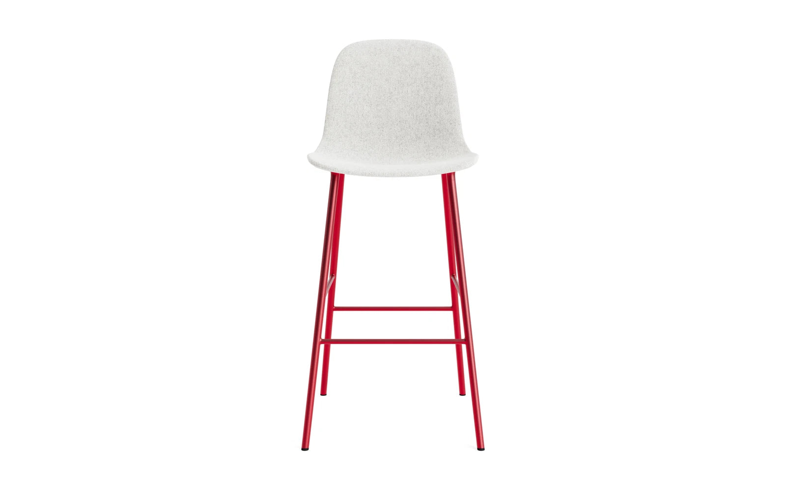 Form Barstuhl 75 cm gepolstert  Leuchtendes rot Stahl Hallingdal in Hallingdal 110 präsentiert im Onlineshop von KAQTU Design AG. Barstuhl ist von Normann Copenhagen