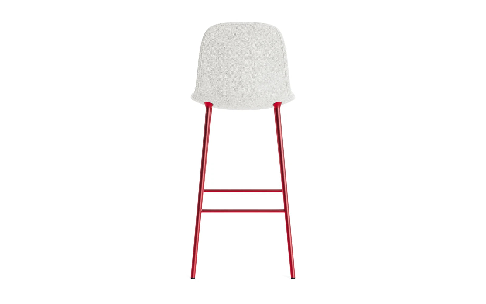 Form Barstuhl 75 cm gepolstert  Leuchtendes rot Stahl Hallingdal in Hallingdal 110 präsentiert im Onlineshop von KAQTU Design AG. Barstuhl ist von Normann Copenhagen