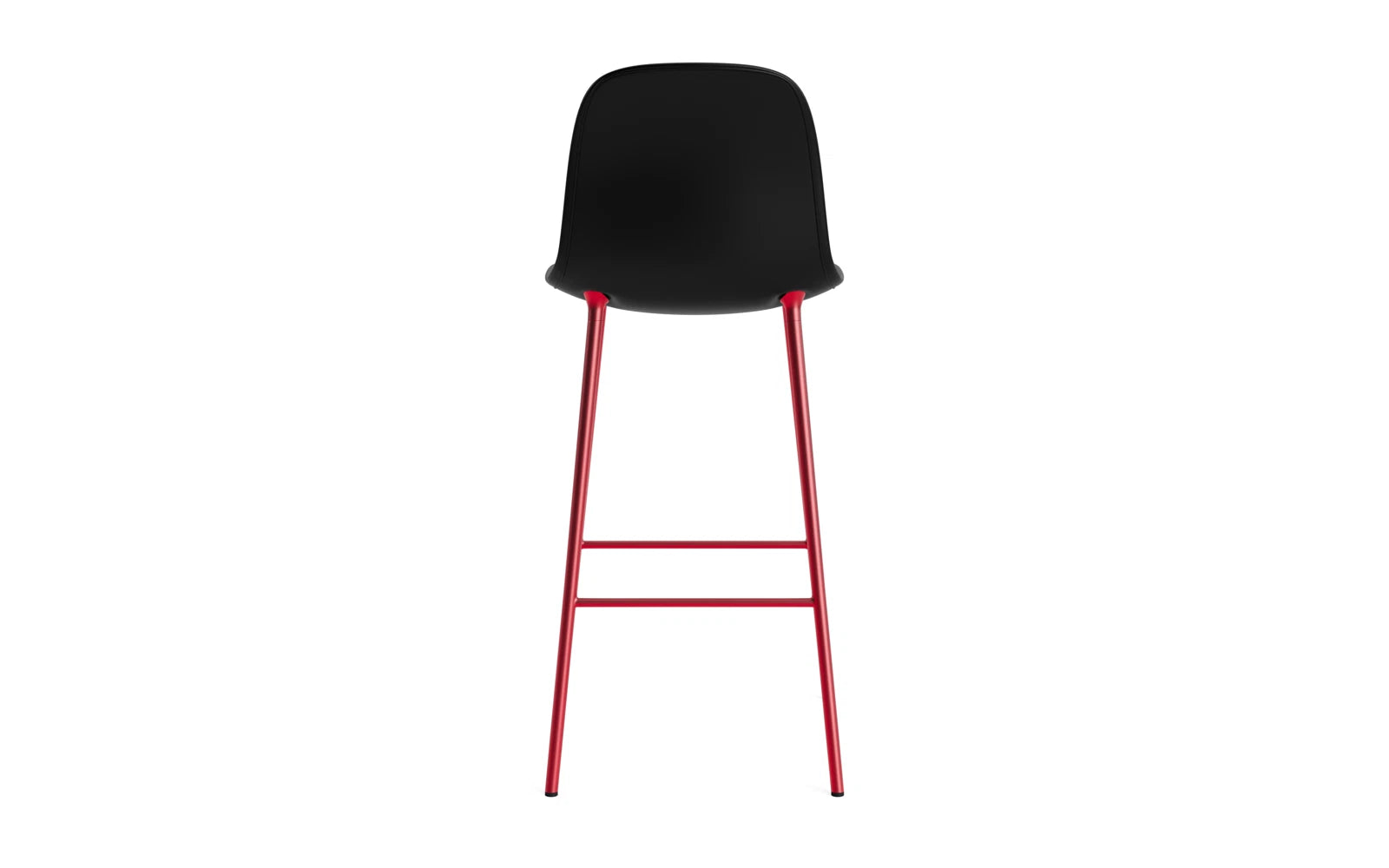 Form Barstuhl 75 cm gepolstert Leuchtendes Rot stahl/Ultra leder in Ultra 41599 präsentiert im Onlineshop von KAQTU Design AG. Barstuhl ist von Normann Copenhagen