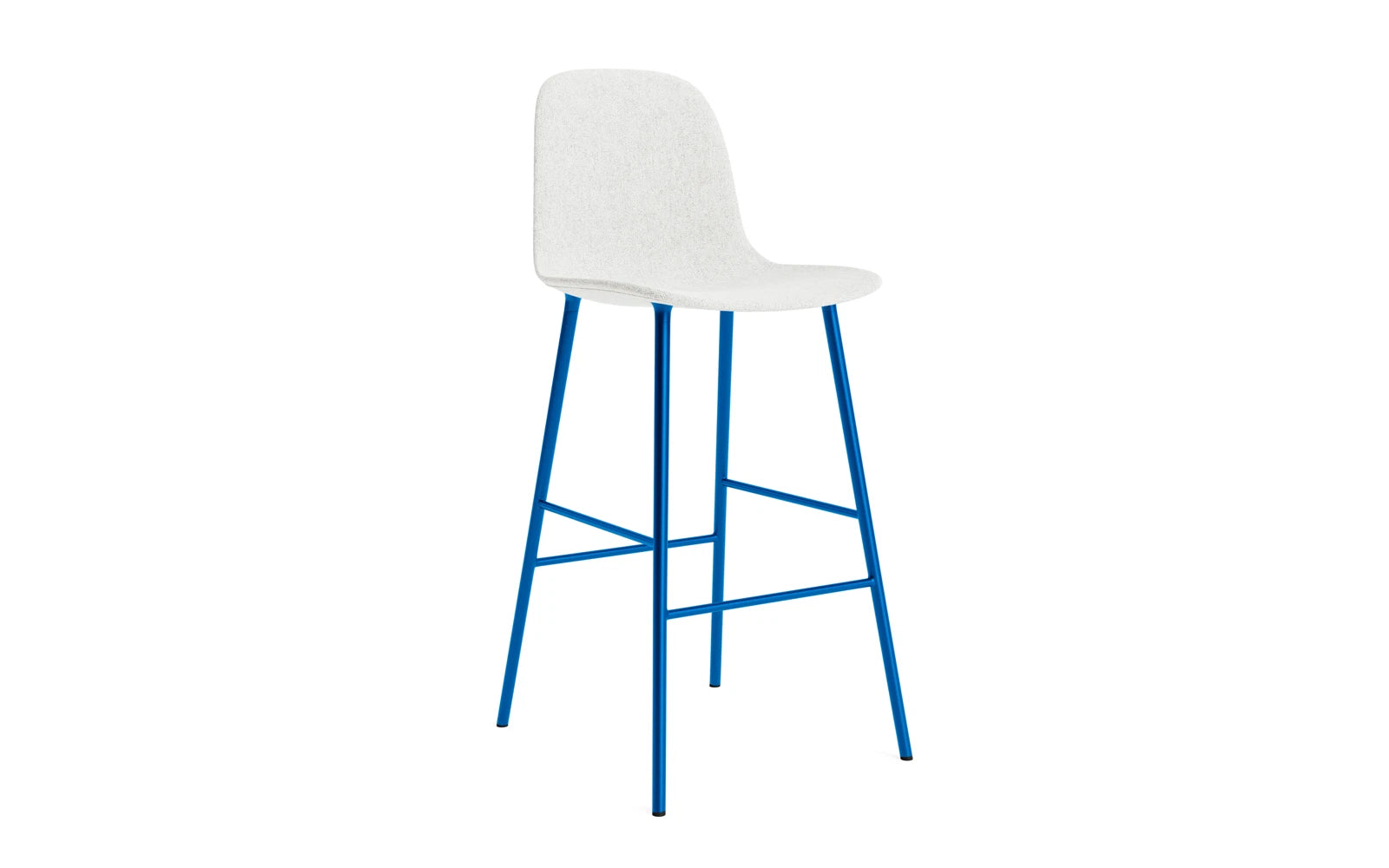Form Barstuhl 75 cm gepolstert  Leuchtendes blau Stahl Hallingdal in Hallingdal 110 präsentiert im Onlineshop von KAQTU Design AG. Barstuhl ist von Normann Copenhagen