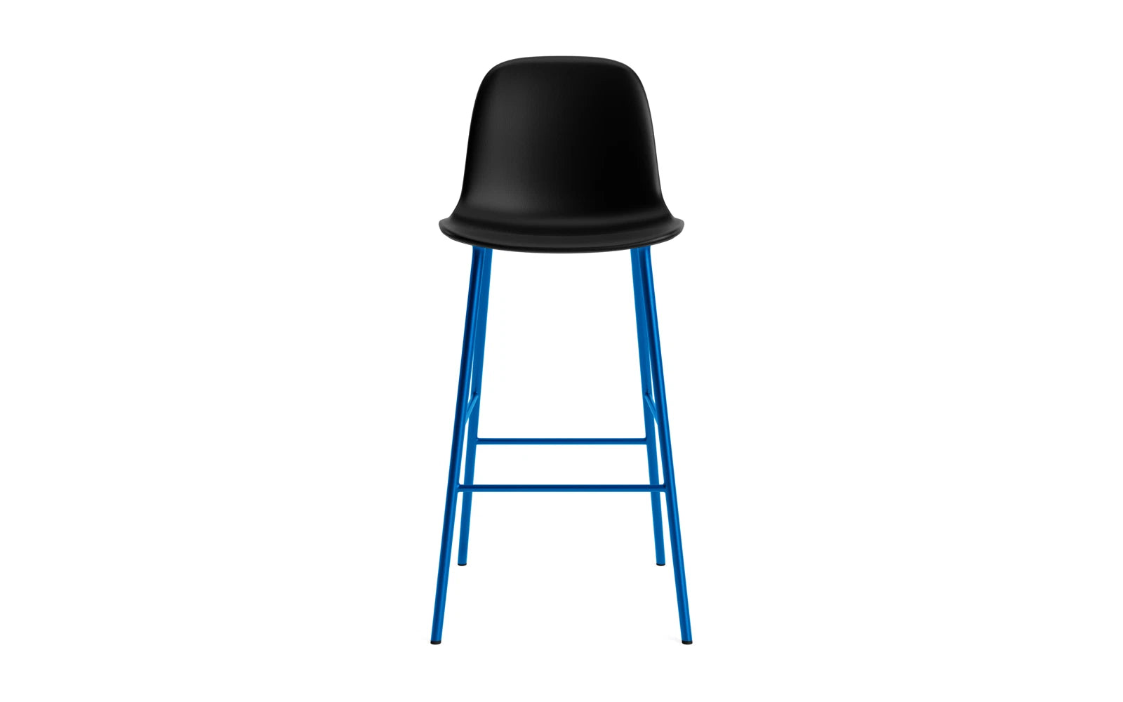 Form Barstuhl 75 cm gepolstert Leuchtendes Blau stahl/Ultra leder in Ultra 41599 präsentiert im Onlineshop von KAQTU Design AG. Barstuhl ist von Normann Copenhagen