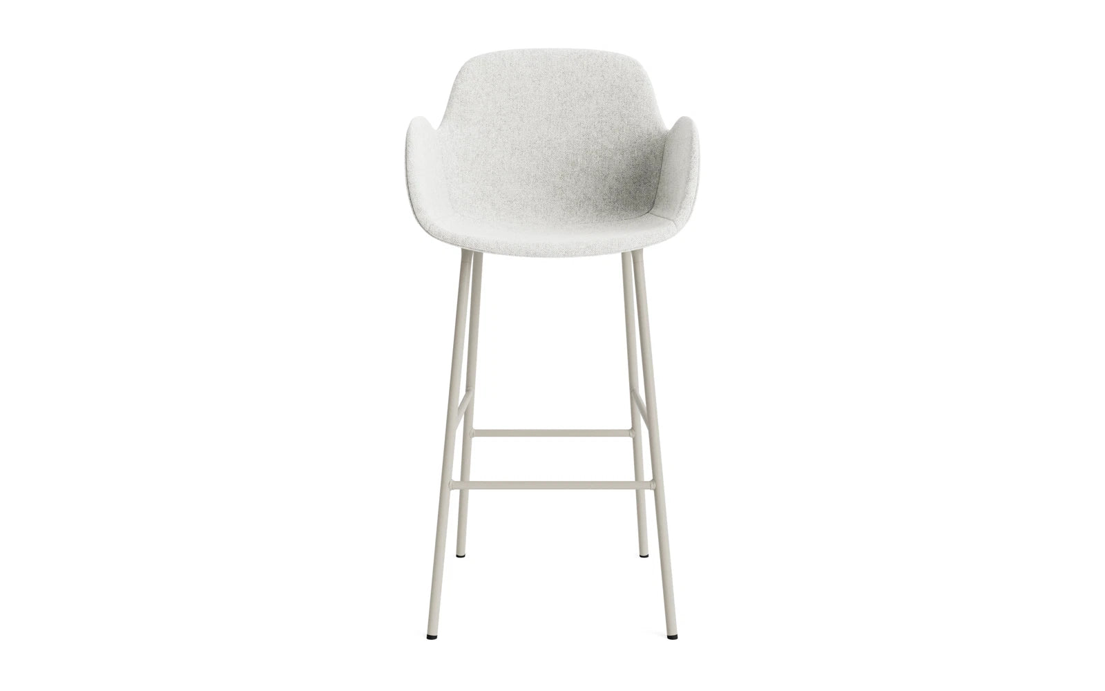 Form Barstuhl mit Armlehne 75 cm gepolstert Hellgrau Stahl Hallingdal in Hallingdal 110 präsentiert im Onlineshop von KAQTU Design AG. Barstuhl ist von Normann Copenhagen