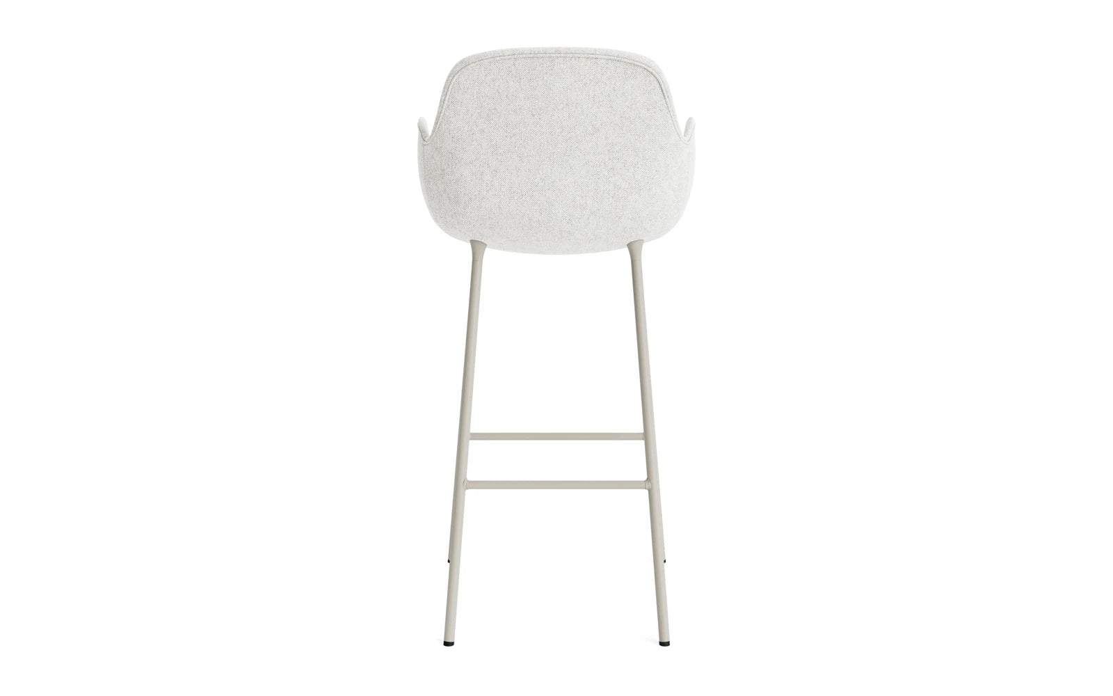 Form Barstuhl mit Armlehne 75 cm gepolstert Hellgrau Stahl Hallingdal in Hallingdal 110 präsentiert im Onlineshop von KAQTU Design AG. Barstuhl ist von Normann Copenhagen
