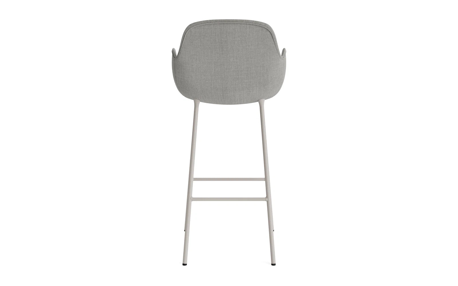 Form Barstuhl mit Armlehne 75 cm gepolstert Warmes grau Stahl/Remix in Remix 133 präsentiert im Onlineshop von KAQTU Design AG. Barstuhl ist von Normann Copenhagen
