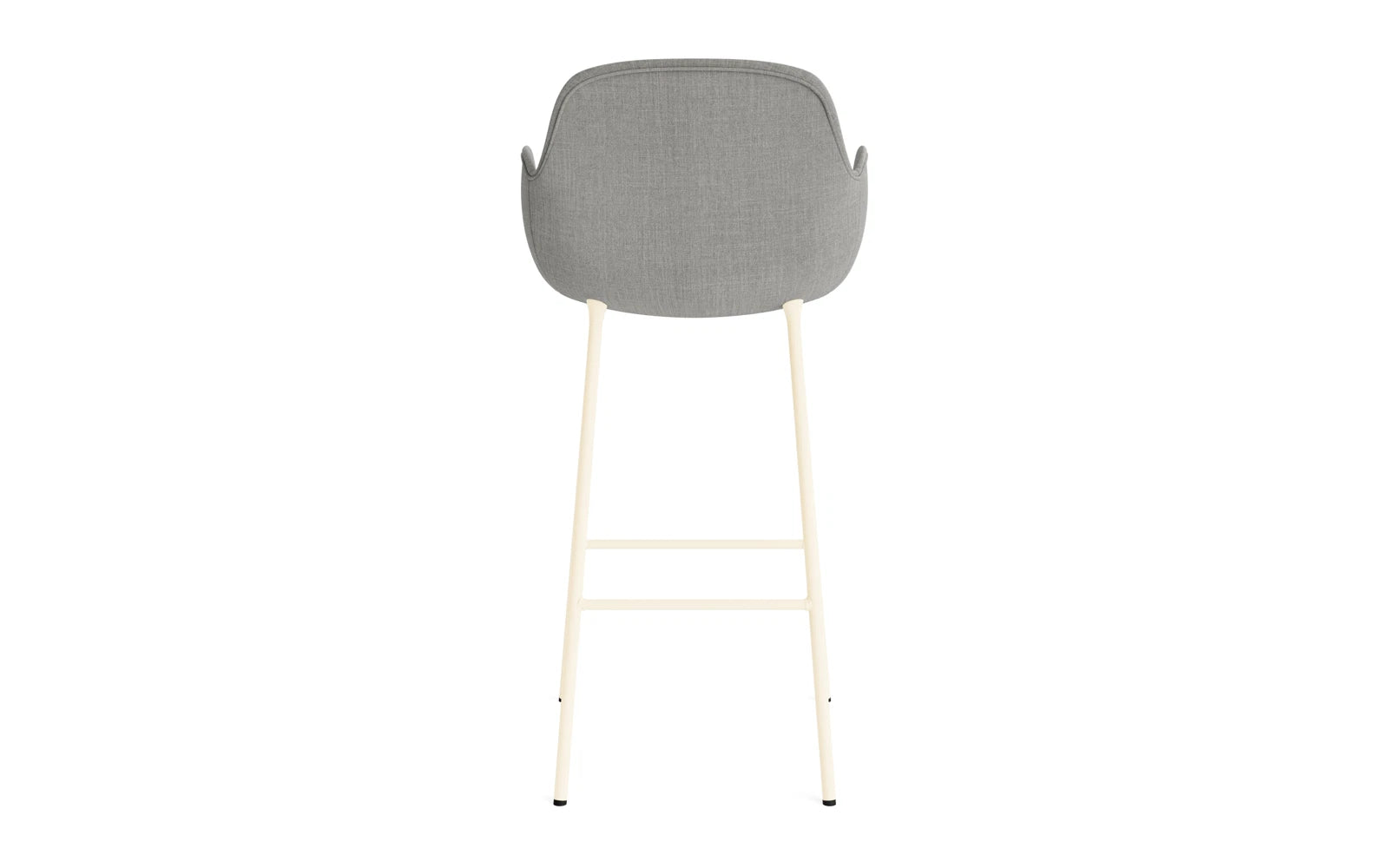 Form Barstuhl mit Armlehne 75 cm gepolstert Creme Stahl/Remix in Remix 133 präsentiert im Onlineshop von KAQTU Design AG. Barstuhl ist von Normann Copenhagen