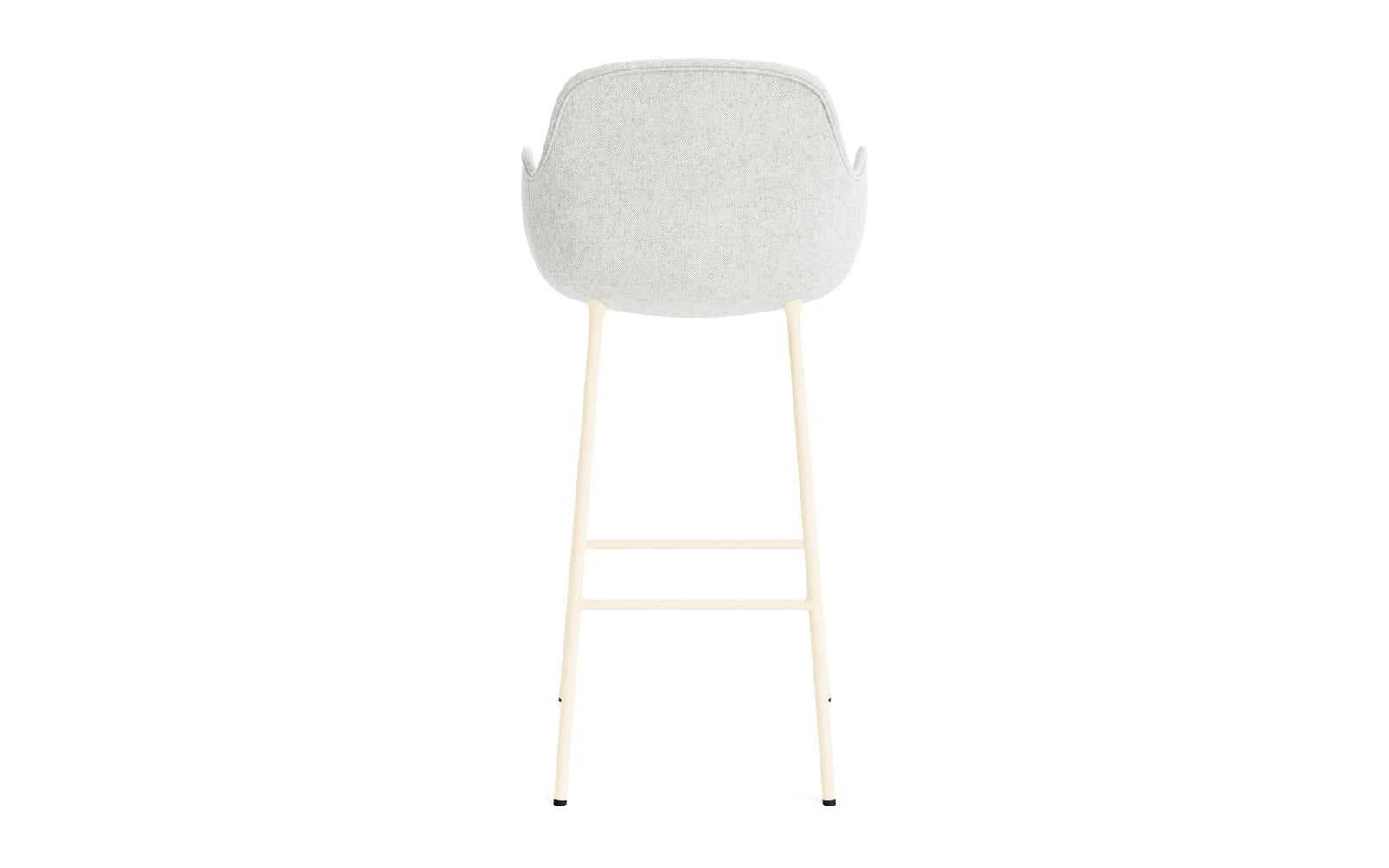 Form Barstuhl mit Armlehne 75 cm gepolstert Creme Stahl Hallingdal in Hallingdal 110 präsentiert im Onlineshop von KAQTU Design AG. Barstuhl ist von Normann Copenhagen