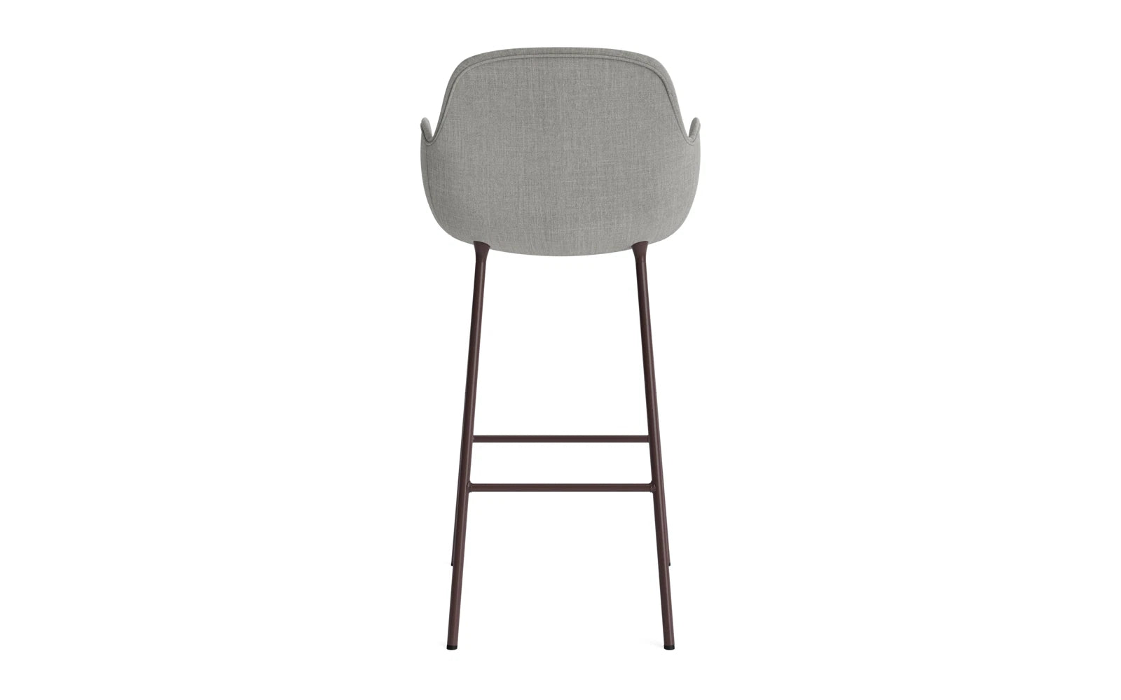 Form Barstuhl mit Armlehne 75 cm gepolstert Braun Stahl/Remix in Remix 133 präsentiert im Onlineshop von KAQTU Design AG. Barstuhl ist von Normann Copenhagen