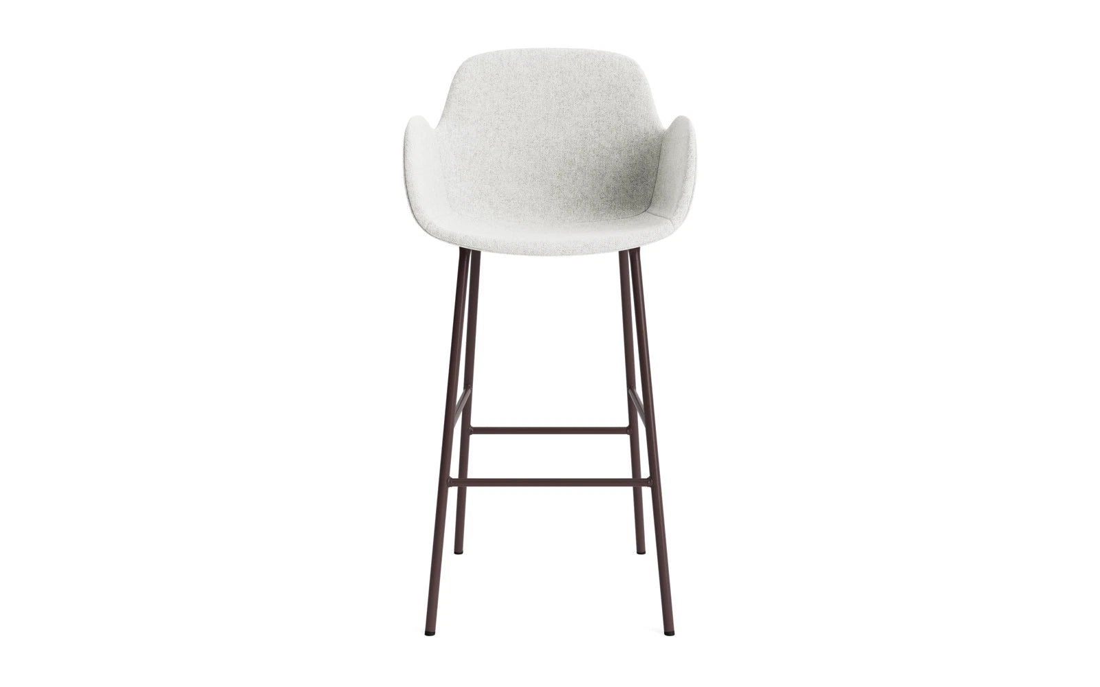 Form Barstuhl mit Armlehne 75 cm gepolstert Braun Stahl Hallingdal in Hallingdal 110 präsentiert im Onlineshop von KAQTU Design AG. Barstuhl ist von Normann Copenhagen