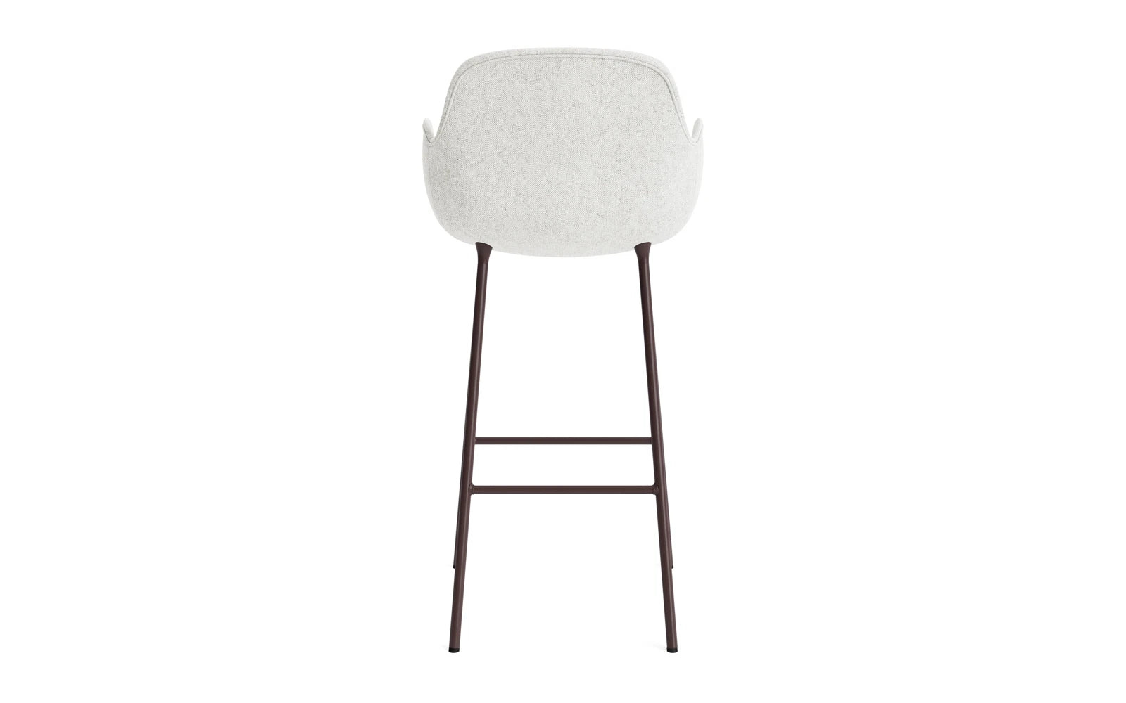 Form Barstuhl mit Armlehne 75 cm gepolstert Braun Stahl Hallingdal in Hallingdal 110 präsentiert im Onlineshop von KAQTU Design AG. Barstuhl ist von Normann Copenhagen