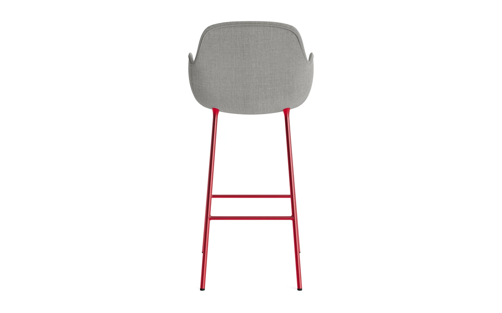 Form Barstuhl mit Armlehne 75 cm gepolstert Leuchtendes Rot Stahl/Remix in Remix 133 präsentiert im Onlineshop von KAQTU Design AG. Barstuhl ist von Normann Copenhagen