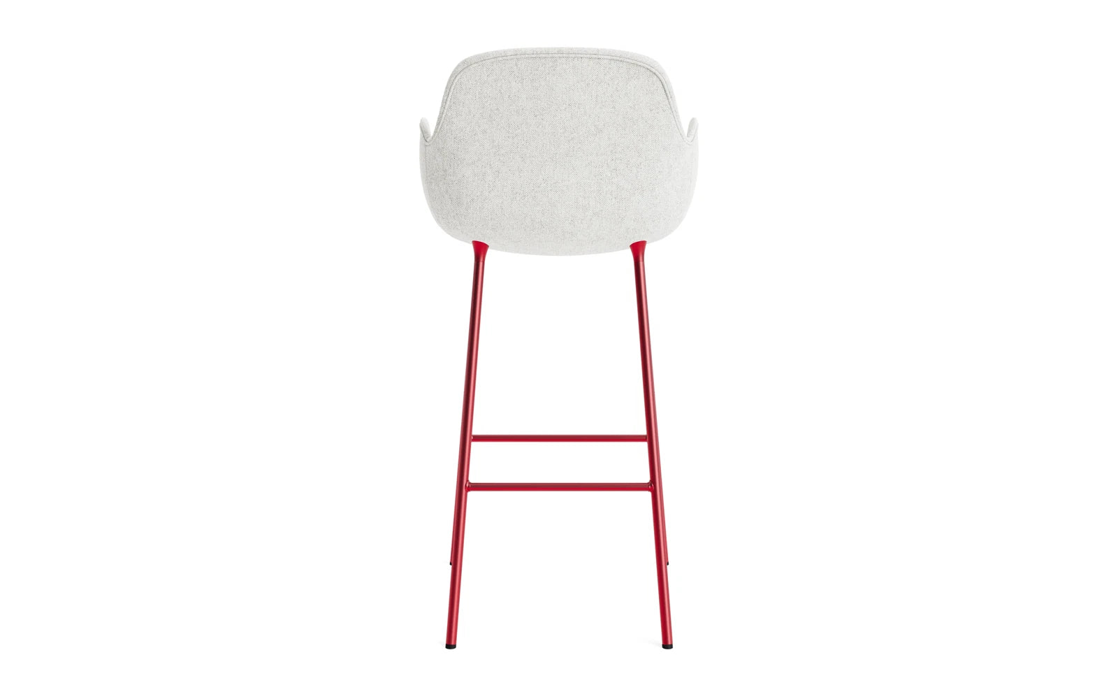 Form Barstuhl mit Armlehne 75 cm gepolstert Leuchtendes rot Stahl Hallingdal in Hallingdal 110 präsentiert im Onlineshop von KAQTU Design AG. Barstuhl ist von Normann Copenhagen