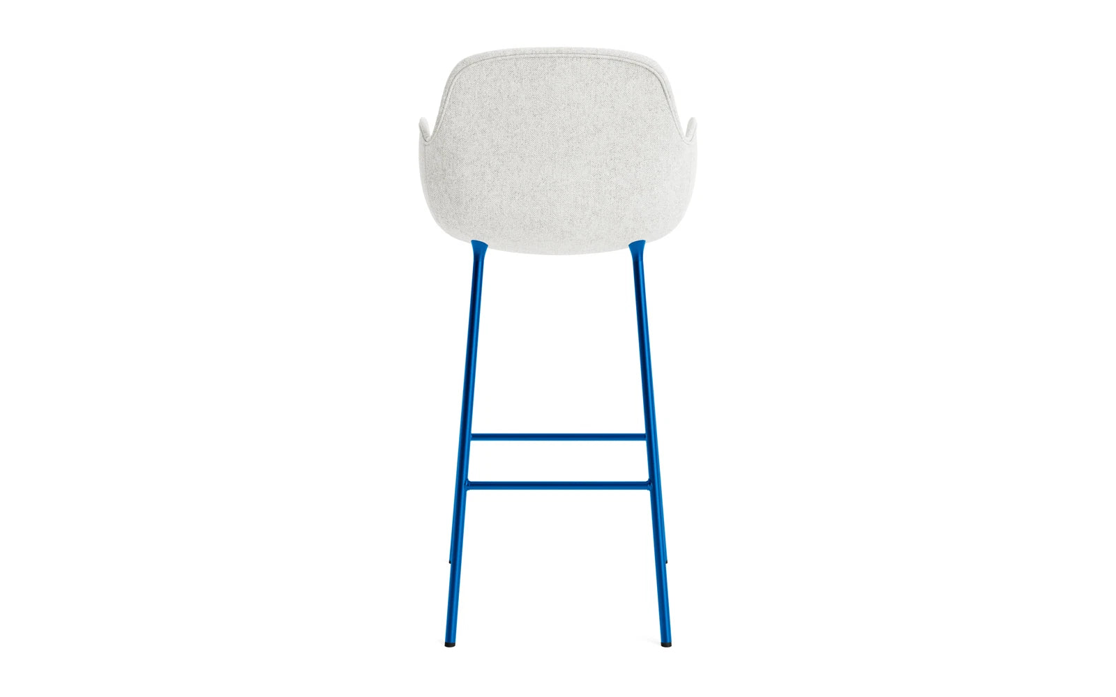 Form Barstuhl mit Armlehne 75 cm gepolstert Leuchtendes blau Stahl Hallingdal in Hallingdal 110 präsentiert im Onlineshop von KAQTU Design AG. Barstuhl ist von Normann Copenhagen