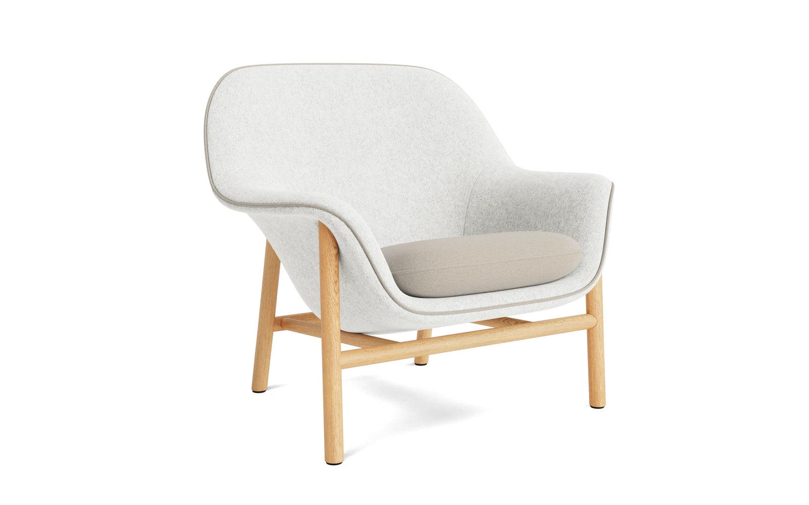 Drape Lounge-Sessel niedrig Eiche Hallingdal