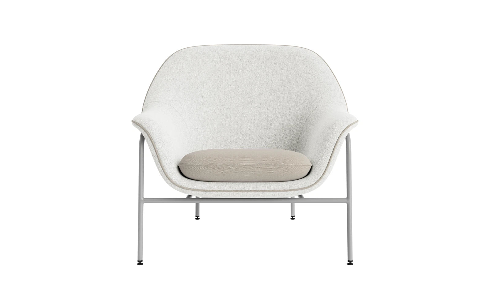 Drape Lounge-Sessel niedrig Grau stahl Hallingdal in Hallingdal 110 präsentiert im Onlineshop von KAQTU Design AG. Sessel ist von Normann Copenhagen