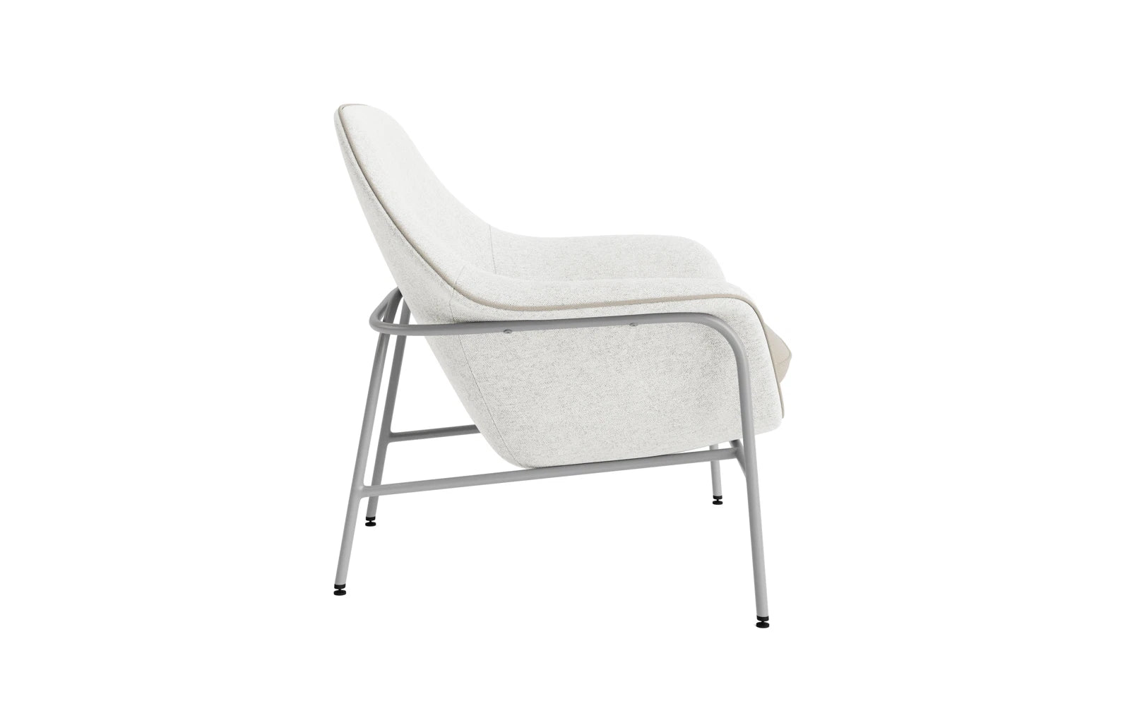 Drape Lounge-Sessel niedrig Grau stahl Hallingdal in Hallingdal 110 präsentiert im Onlineshop von KAQTU Design AG. Sessel ist von Normann Copenhagen