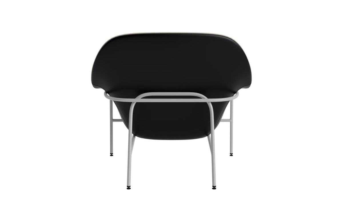 Drape Lounge-Sessel niedrig Grau stahl Ultra in Ultra 41599 präsentiert im Onlineshop von KAQTU Design AG. Sessel ist von Normann Copenhagen