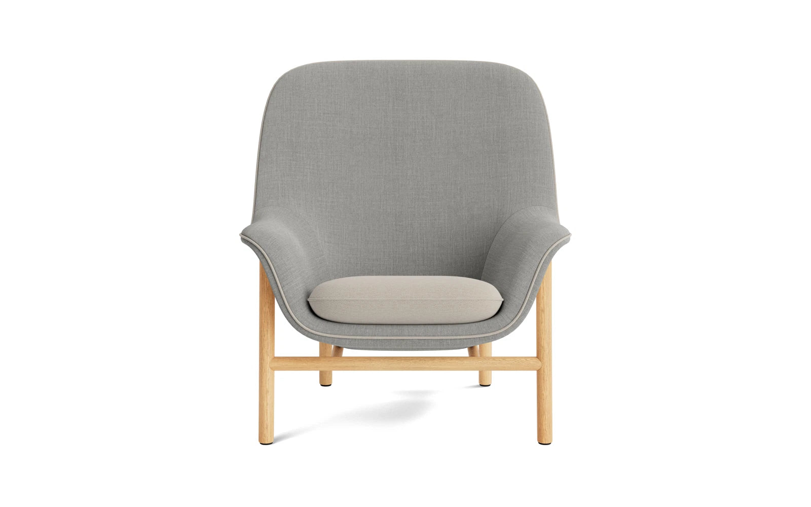 Drape Lounge-Sessel hoch  Eiche Remix in Remix 133 präsentiert im Onlineshop von KAQTU Design AG. Sessel ist von Normann Copenhagen