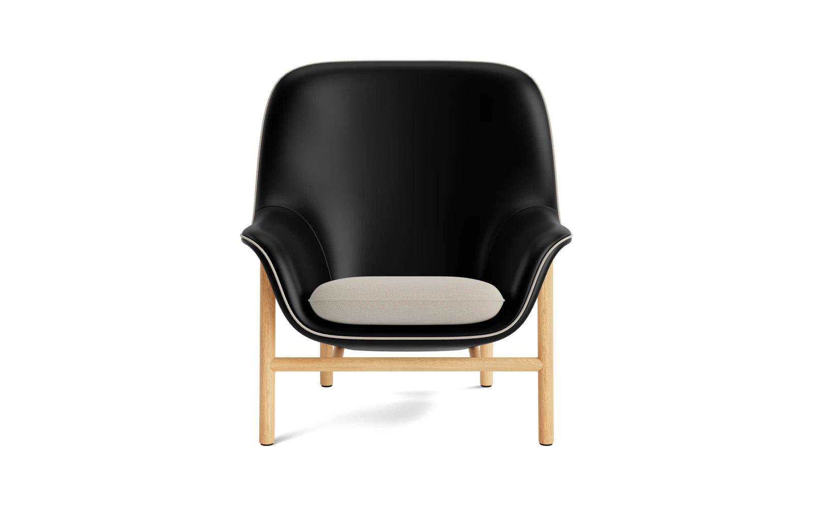 Drape Lounge-Sessel hoch  Eiche Ultra in Ultra 41599 präsentiert im Onlineshop von KAQTU Design AG. Sessel ist von Normann Copenhagen