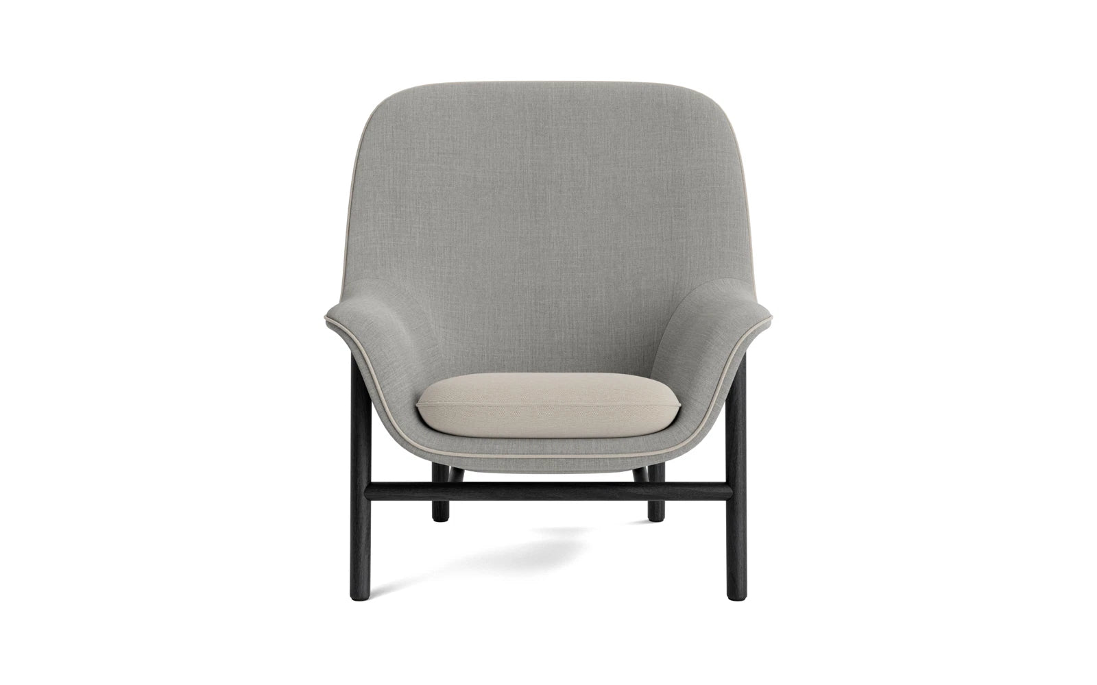 Drape Lounge-Sessel hoch schwarze Eiche Remix in Remix 133 präsentiert im Onlineshop von KAQTU Design AG. Sessel ist von Normann Copenhagen