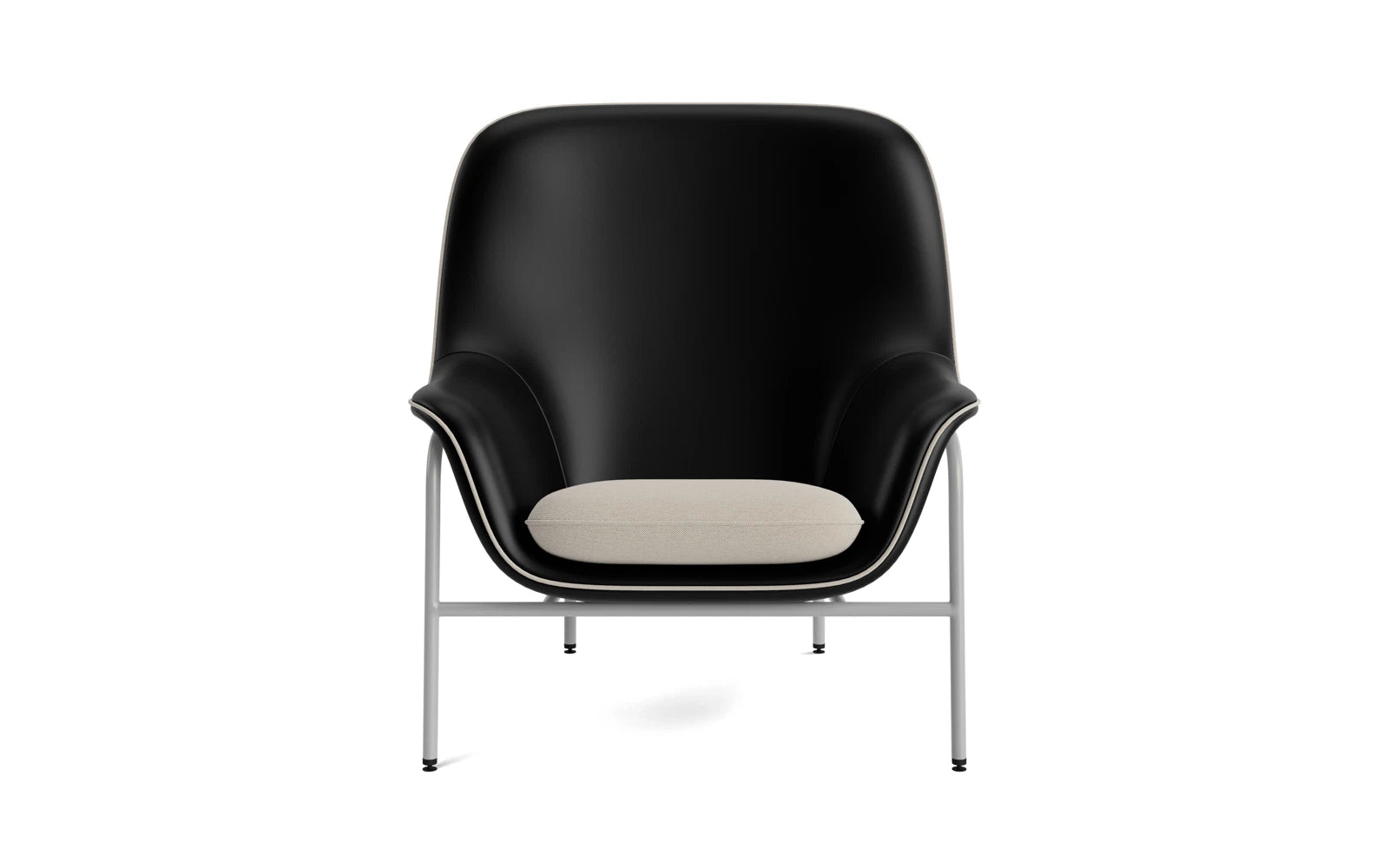 Drape Lounge-Sessel hoch grauem Stahl Ultra in Ultra 41599 präsentiert im Onlineshop von KAQTU Design AG. Sessel ist von Normann Copenhagen