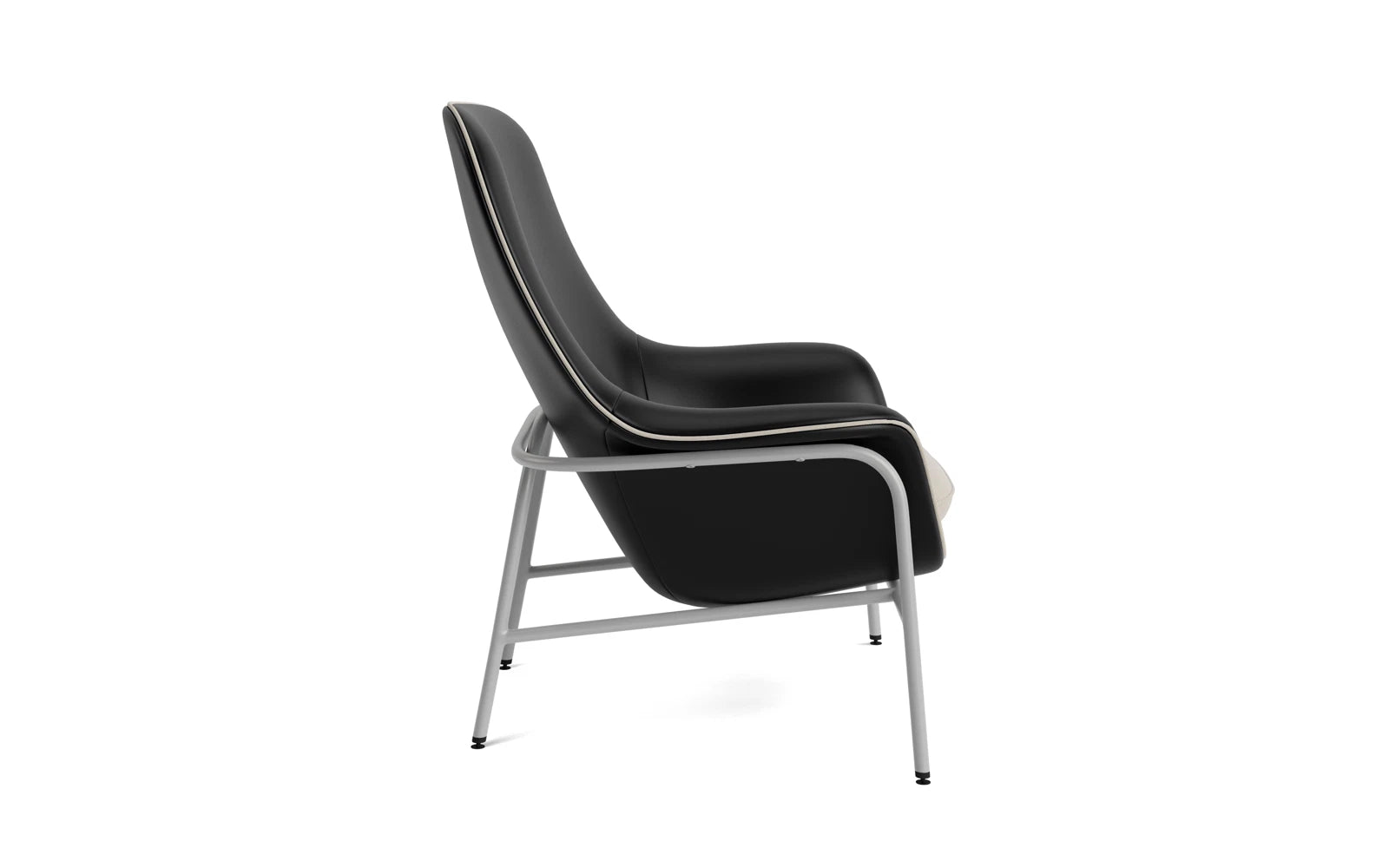Drape Lounge-Sessel hoch grauem Stahl Ultra in Ultra 41599 präsentiert im Onlineshop von KAQTU Design AG. Sessel ist von Normann Copenhagen