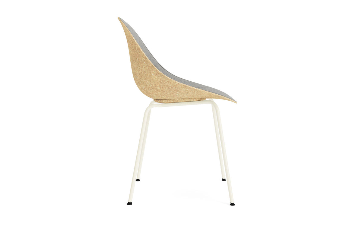 Mat Stuhl polster Hanffasern Creme stahl in Remix 133 präsentiert im Onlineshop von KAQTU Design AG. Stuhl ist von Normann Copenhagen