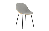 Mat chair upholstery hemp fiber black steel
