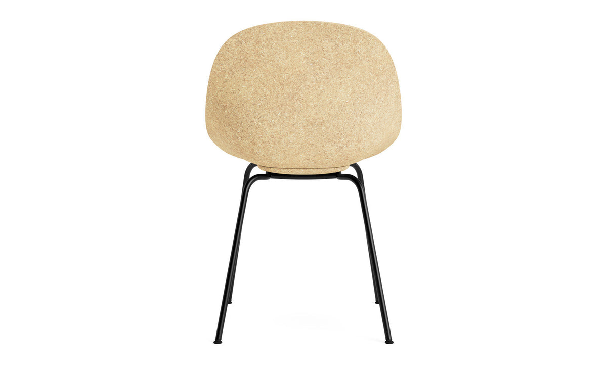 Mat Stuhl polster Hanffasern Schwartz stahl in Remix 133 präsentiert im Onlineshop von KAQTU Design AG. Stuhl ist von Normann Copenhagen