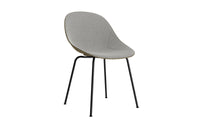 Mat chair upholstery seagrass black steel