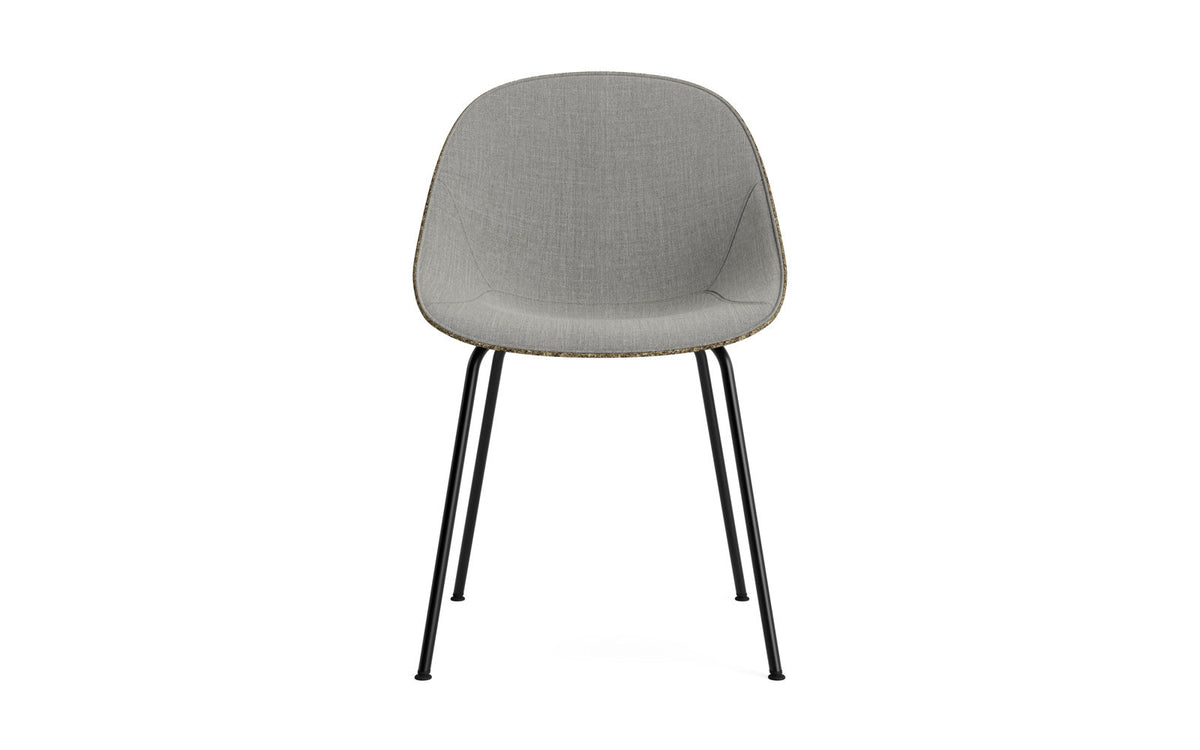 Mat Stuhl polster Seegras Schwartz stahl in Remix 133 präsentiert im Onlineshop von KAQTU Design AG. Stuhl ist von Normann Copenhagen