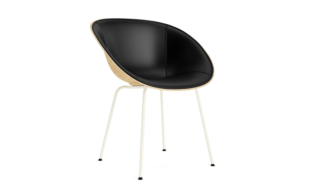 Mat Lehnstuhl polster Hanffasern Creme stahl in Ultra 41599 präsentiert im Onlineshop von KAQTU Design AG. Stuhl mit Armlehne ist von Normann Copenhagen