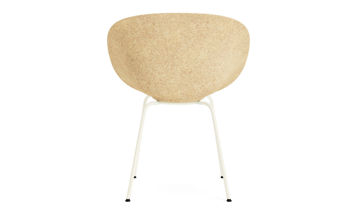 Mat Lehnstuhl polster Hanffasern Creme stahl in Ultra 41599 präsentiert im Onlineshop von KAQTU Design AG. Stuhl mit Armlehne ist von Normann Copenhagen