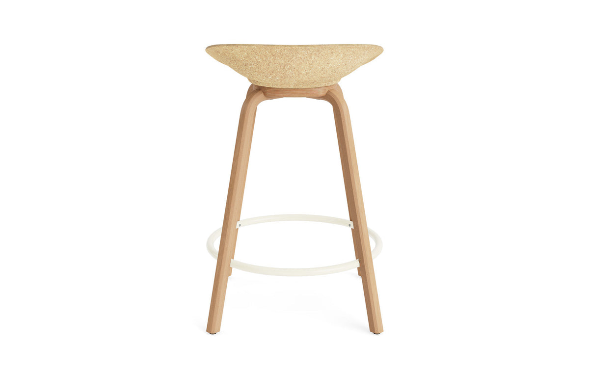 Mat Barstuhl 65 cm Frontpolster Hanffasern Buchenholz/creme in Hallingdal 110 präsentiert im Onlineshop von KAQTU Design AG. Barstuhl ist von Normann Copenhagen