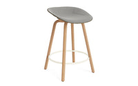 Mat Barstuhl 65 cm frontpolster Seegras Buchenholz/creme