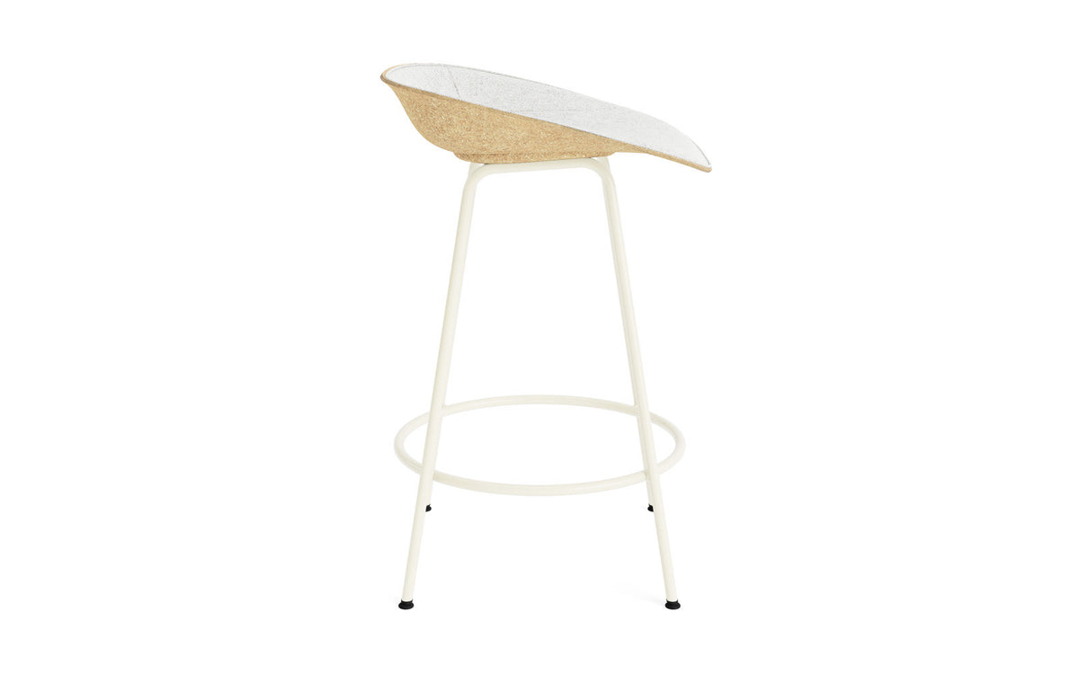 Mat Barstuhl 65 cm Frontpolster Hanffasern creme Stahl in Hallingdal 110 präsentiert im Onlineshop von KAQTU Design AG. Barstuhl ist von Normann Copenhagen