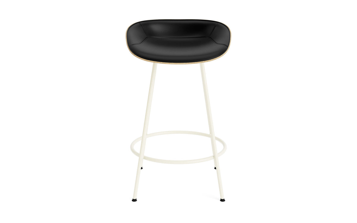 Mat Barstuhl 65 cm Frontpolster Hanffasern creme Stahl in Ultra 41599 präsentiert im Onlineshop von KAQTU Design AG. Barstuhl ist von Normann Copenhagen